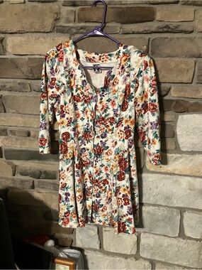 Vintage Floral Zanoni by jalate Button-Front Women’s Dress